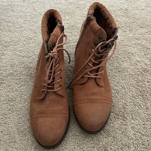 Brown Lace Up Boots